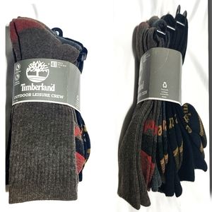 Timberland outdoor leisure crew set of 4 socks
